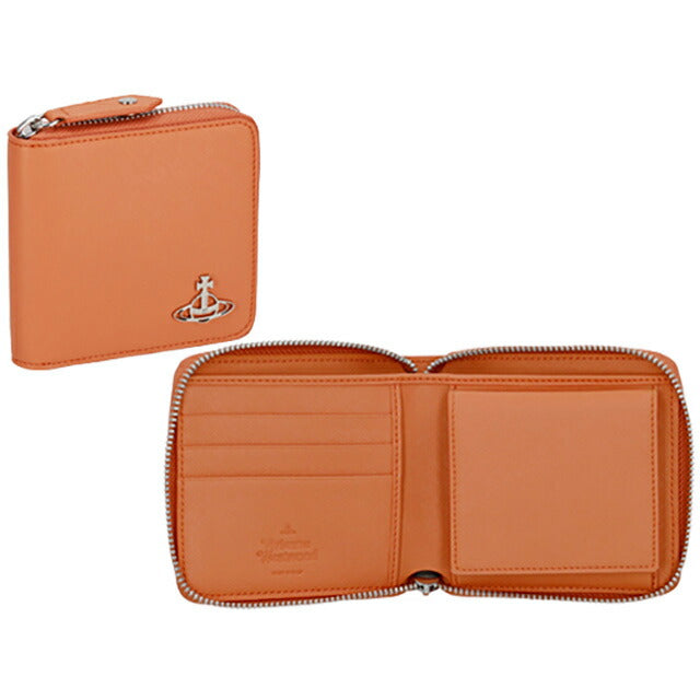 ヴィヴィアン・ウエストウッド 二つ折り財布 レディース ブランド Vivienne Westwood 51010043U オレンジ 51010043USAFFBI-ORG-F401