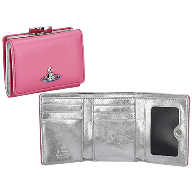 ヴィヴィアン・ウエストウッド 三つ折り財布 レディース ブランド Vivienne Westwood 5115002AU ピンク 5115002AUNAPPA-PNK-G410
