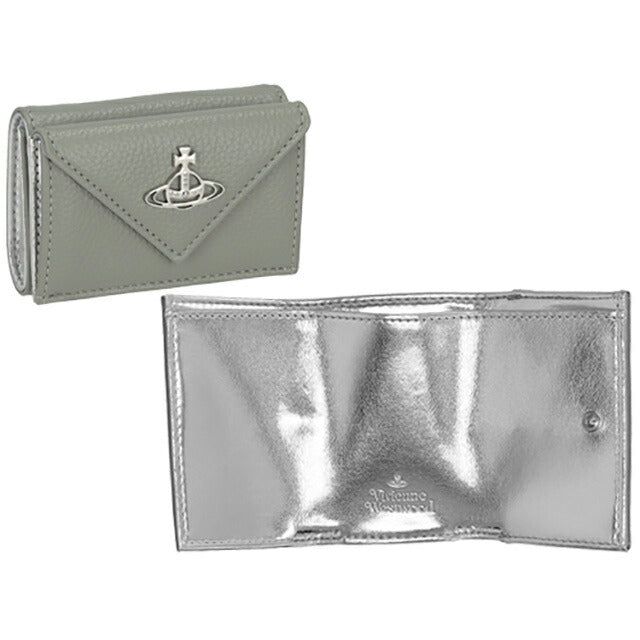 ヴィヴィアン・ウエストウッド 三つ折り財布 レディース ブランド Vivienne Westwood 51150009 グリーン 51150009REVEGRA-GRN-M406
