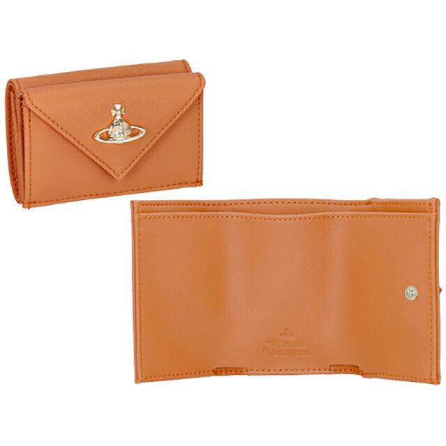 ヴィヴィアン・ウエストウッド 三つ折り財布 レディース ブランド Vivienne Westwood 51010057U オレンジ 51010057USAFFBI-ORG-F401