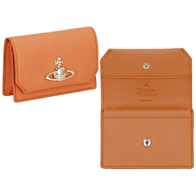 ヴィヴィアン・ウエストウッド 名刺入れ レディース ブランド Vivienne Westwood 5112001JU オレンジ 5112001JUSAFFBI-ORG-F401