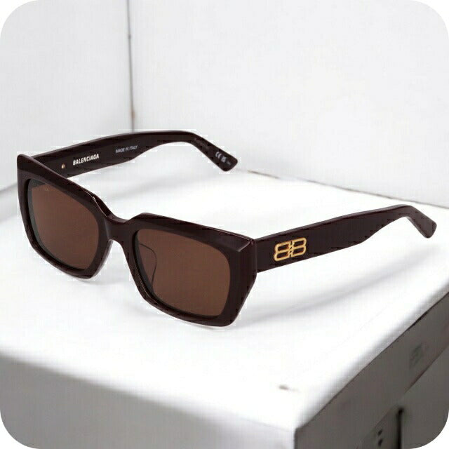 バレンシアガ サングラス メンズ レディース ブランド BALENCIAGA BB0272SA レッドブラウン/ブラウン BB0272SA-004-ASI-SUN-UNI