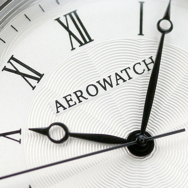 アエロウォッチ クオーツ 懐中時計 AEROWATCH 45828-PD01 ホワイト 白 スイス製 45828-PD01