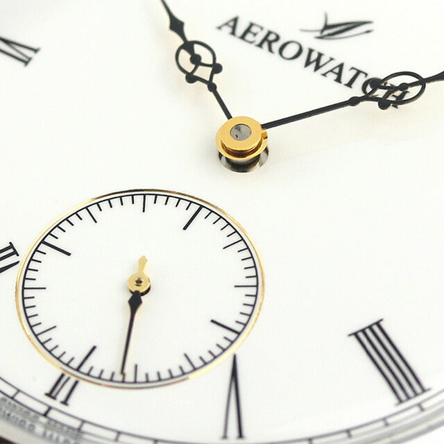 アエロウォッチ 手巻き 懐中時計 メンズ レディース ペンダントウォッチ AEROWATCH 50827 PD03 アナログ ホワイト 白 スイス製 50827-PD03
