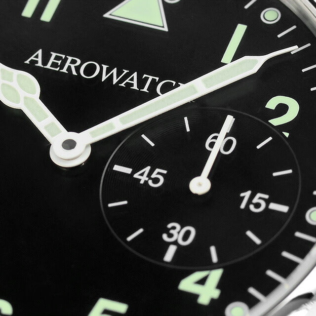 アエロウォッチ 手巻き 懐中時計 ブランド メンズ レディース AEROWATCH 50832-AA02 アナログ ブラック 黒 スイス製 50832-AA02