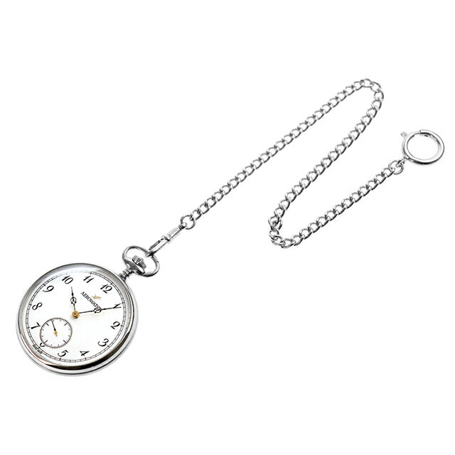 アエロウォッチ 手巻き 懐中時計 ブランド メンズ レディース AEROWATCH 50832-AA04 アナログ ホワイト 白 スイス製 50832-AA04