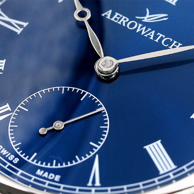 アエロウォッチ 手巻き 懐中時計 メンズ レディース ペンダントウォッチ AEROWATCH 55650 A908 アナログ ネイビー スイス製 記念品 プレゼント ギフト 55650-A908