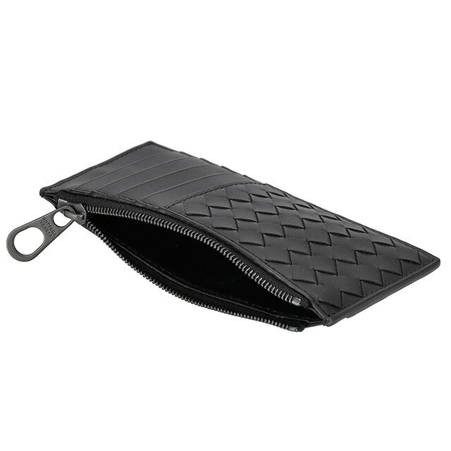 ボッテガ・ヴェネタ コインケース メンズ ブランド BOTTEGA VENETA イントレチャート 566430 V47W1 1275 ブラック 566430-V47W1-1275