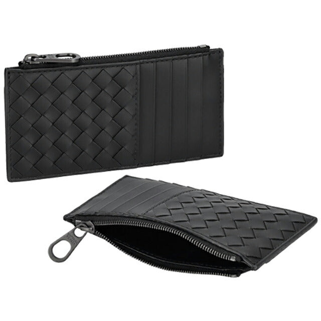 ボッテガ・ヴェネタ コインケース メンズ ブランド BOTTEGA VENETA イントレチャート 566430 V47W1 1275 ブラック 566430-V47W1-1275