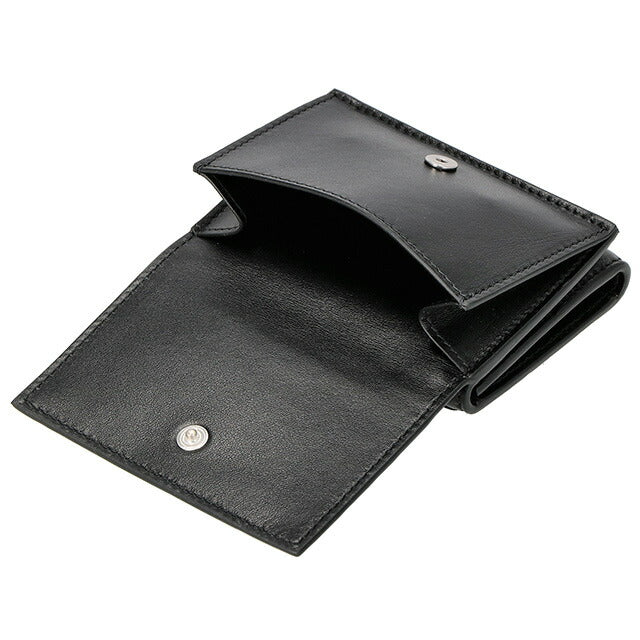 ボッテガ・ヴェネタ 三つ折り財布 メンズ ブランド BOTTEGA VENETA イントレチャート 609285 VCPP2 8803 ブラック 609285-VCPP2-8803