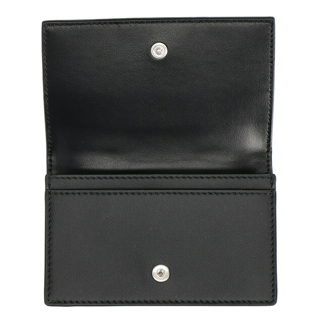 ボッテガ・ヴェネタ 名刺入れ レディース ブランド BOTTEGA VENETA イントレチャート 651396 V3UO3 8803 ブラック 651396-V3UO3-8803
