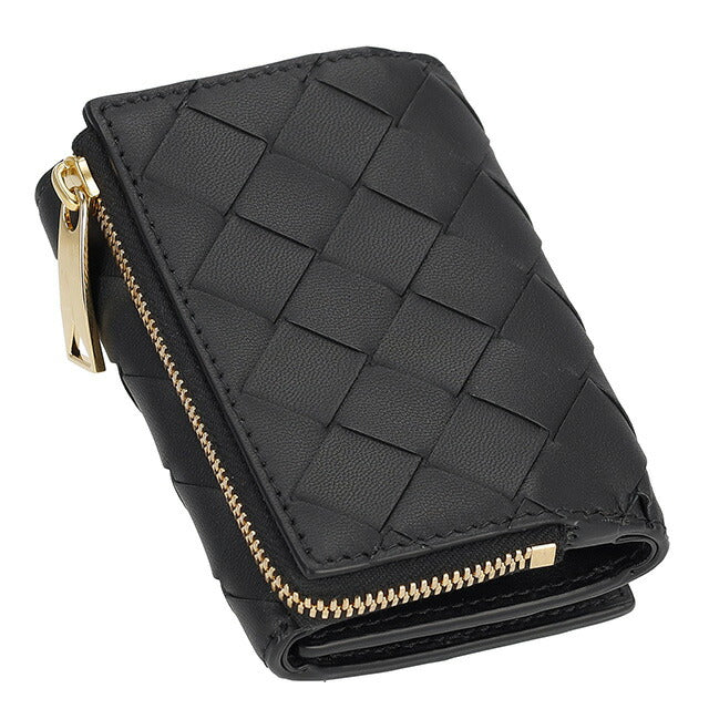 ボッテガ・ヴェネタ 三つ折り財布 メンズ レディース ブランド BOTTEGA VENETA 690568-V3UH2 ブラック 690568-V3UH2-8425