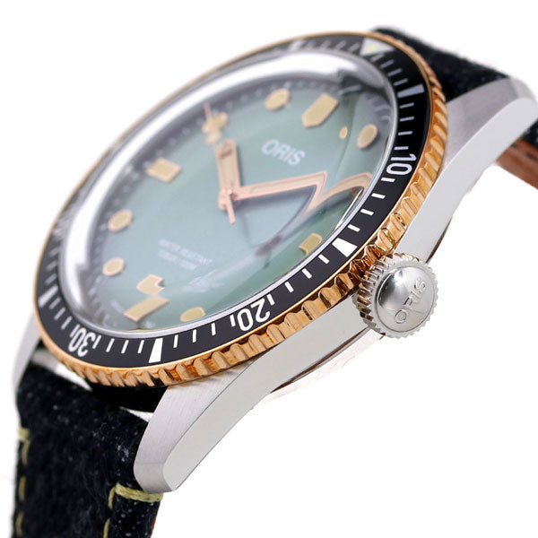 オリス 時計 ダイバーズ 65 40mm 桃太郎ジーンズ 01 733 7707 4337-Set ORIS 腕時計 自動巻き デニム 新品 733-7707-4337SET