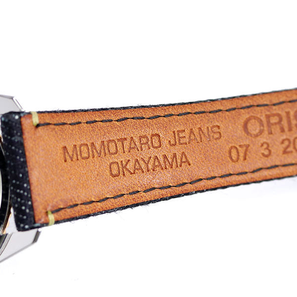 オリス 時計 ダイバーズ 65 40mm 桃太郎ジーンズ 01 733 7707 4337-Set ORIS 腕時計 自動巻き デニム 新品 733-7707-4337SET