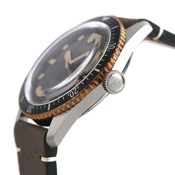 オリス 腕時計 ダイバーズ 65 40mm 01 733 7707 4354-07 5 20 55 ORIS 時計 自動巻き 新品 733-7707-4354LBR