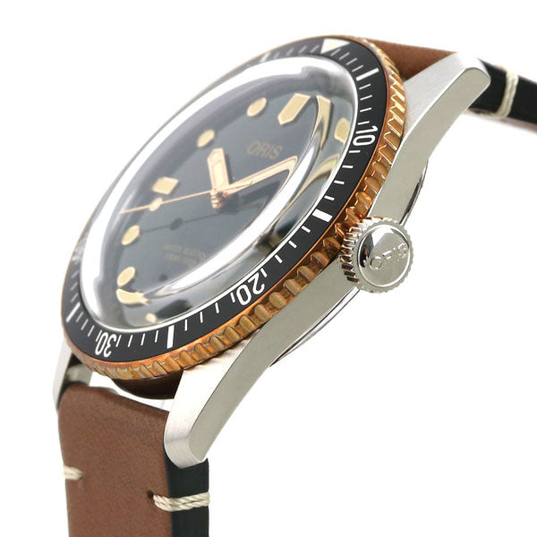 オリス 腕時計 ダイバーズ 65 40mm 01 733 7707 4357-07 5 20 45 ORIS 時計 自動巻き 新品 733-7707-4357LBR