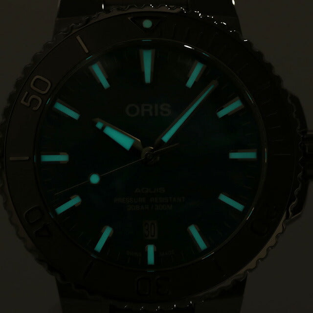 オリス 時計 アクイス デイト ブレスネット 43.5mm 01 733 7730 4137-07 8 24 05PEB ORIS 腕時計 自動巻き 新品 733-7730-4137MB