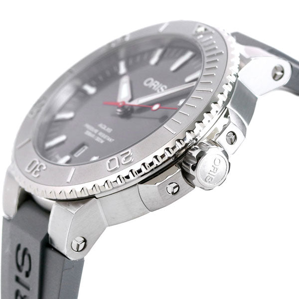 オリス 腕時計 アクイス デイト レリーフ 43.5mm 01 733 7730 4153-07 4 24 63EB ORIS 時計 自動巻き 新品 733-7730-4153RDGY