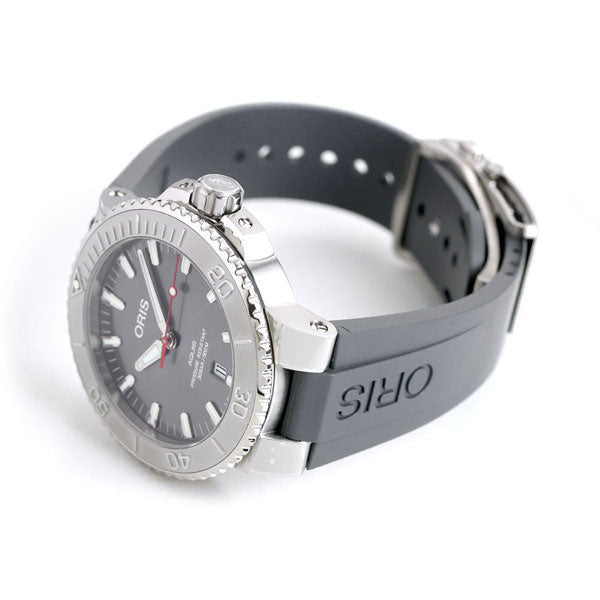 オリス 腕時計 アクイス デイト レリーフ 43.5mm 01 733 7730 4153-07 4 24 63EB ORIS 時計 自動巻き 新品 733-7730-4153RDGY