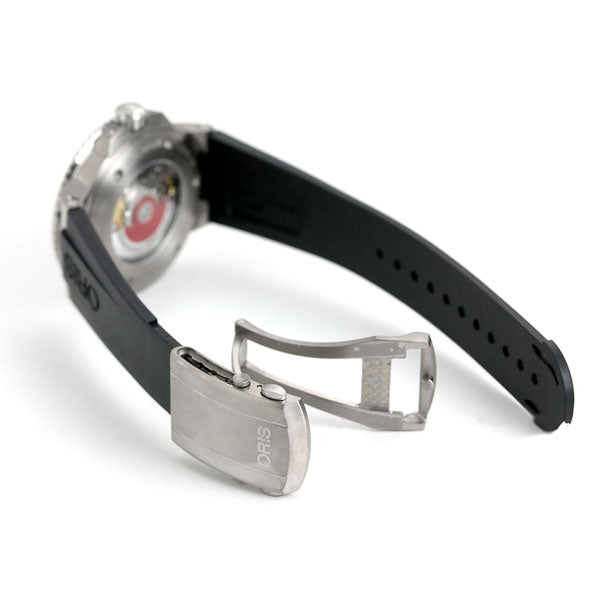 オリス 時計 アクイス デイト 43.5mm 01 733 7730 7153-07 4 24 64TEB ORIS 腕時計 自動巻き チタン 新品 733-7730-7153RDBK