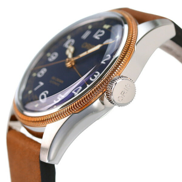 オリス 時計 ビッグクラウン ポインターデイト 40mm 01 754 7741 4365-07 5 20 58 ORIS 腕時計 自動巻き 新品 754-7741-4365LBR
