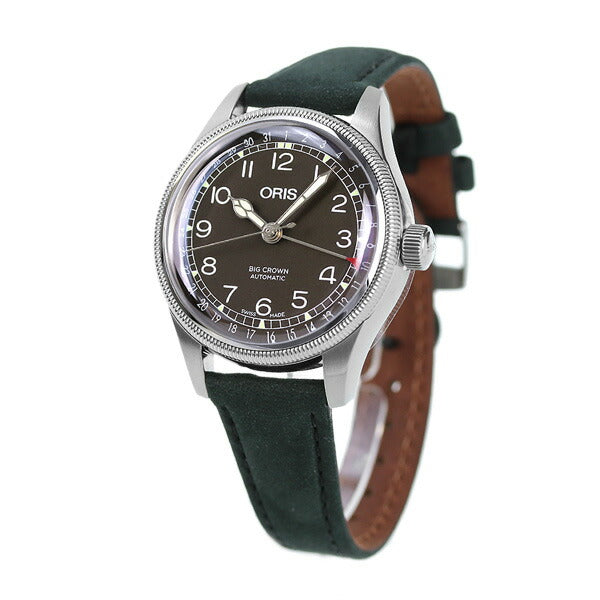 オリス 時計 ビッグクラウン ポインターデイト 36mm 01 754 7749 4064-07 5 17 65 ORIS 腕時計 自動巻き 新品 754-7749-4064LBK