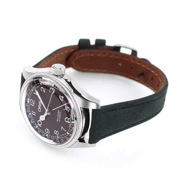 オリス 時計 ビッグクラウン ポインターデイト 36mm 01 754 7749 4064-07 5 17 65 ORIS 腕時計 自動巻き 新品 754-7749-4064LBK