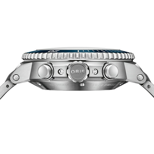オリス アクイス クロノグラフ 43.5mm 自動巻き 腕時計 ブランド メンズ クロノグラフ ORIS 01 771 7793 4155-07 8 23 01PEB アナログ 771-7793-4155M