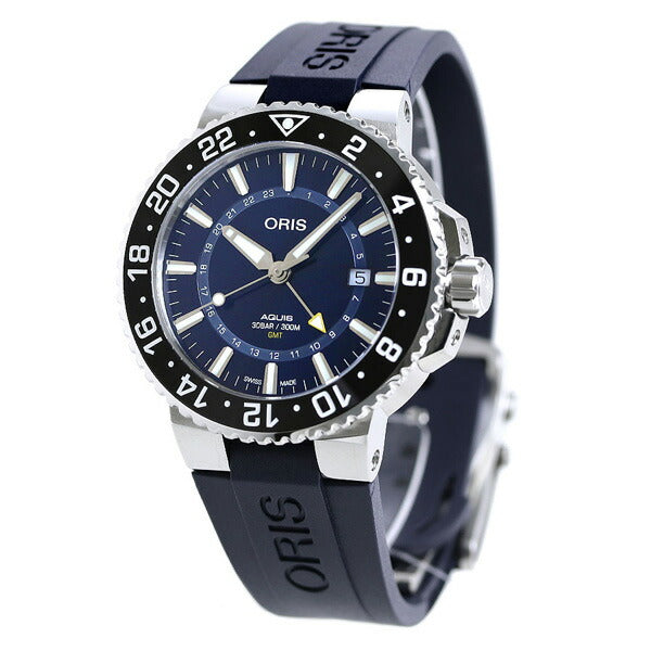 オリス 時計 アクイス GMT デイト 45mm 01 798 7754 4135-07 8 24 05PEB ORIS 腕時計 自動巻き 新品 798-7754-4135M