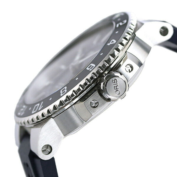 オリス 時計 アクイス GMT デイト 45mm 01 798 7754 4135-07 8 24 05PEB ORIS 腕時計 自動巻き 新品 798-7754-4135M