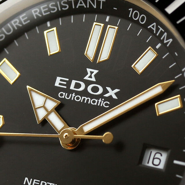 エドックス ネプチュニアン オートマティック 自動巻き 腕時計 ブランド メンズ EDOX 80120-37JCA-NID アナログ ブラック 黒 スイス製 80120-37JCA-NID