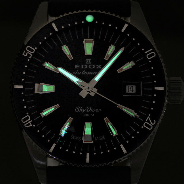 エドックス スカイダイバー 38 デイト スペシャルエディション 自動巻き 腕時計 ブランド メンズ レディース EDOX 80131-3BUC-BUICO 80131-3BUC-BUICO