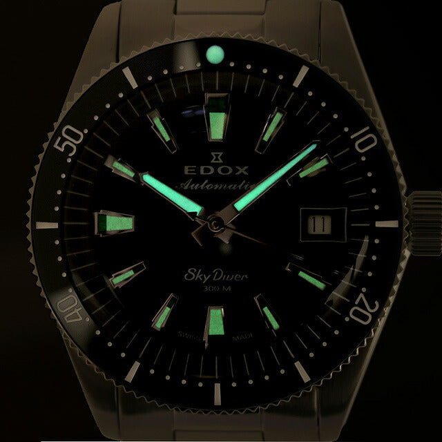 エドックス スカイダイバー 38 デイト オートマティック 自動巻き 腕時計 ブランド メンズ レディース EDOX 80131-3BUM-BUIN アナログ 80131-3BUM-BUIN