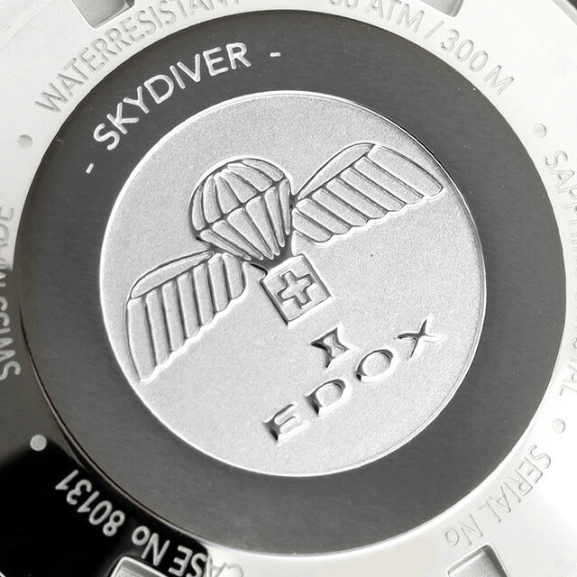 エドックス スカイダイバー 38 デイト オートマティック 自動巻き 腕時計 ブランド メンズ レディース EDOX 80131-3BUM-BUIN アナログ 80131-3BUM-BUIN