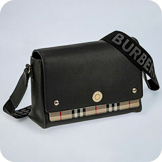 バ−バリ− ショルダーバッグ レディース ブランド BURBERRY チェック 8021110 ブラック 8021110