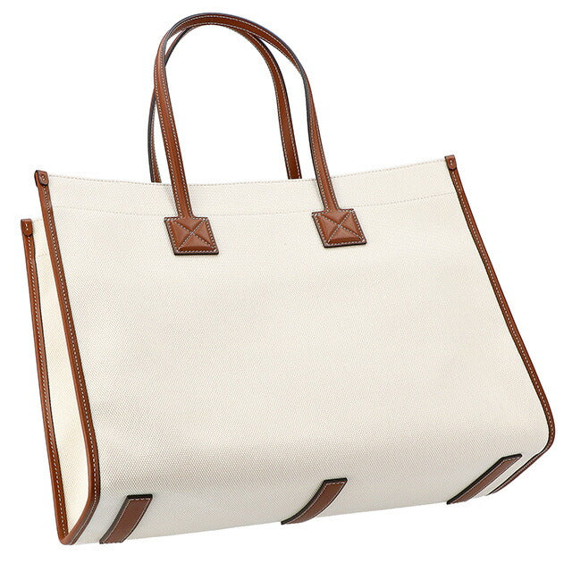バ−バリ− トートバッグ レディース ブランド BURBERRY 8044129 ホワイト/ブラウン 8044129