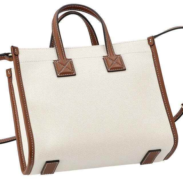 バ−バリ− ハンドバッグ レディース ブランド BURBERRY 8044143 ホワイト/ブラウン 8044143