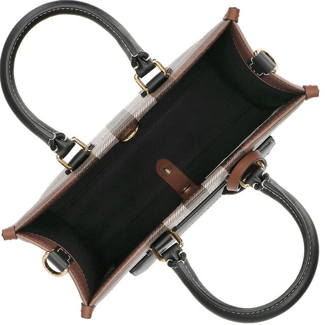 バ−バリ− ハンドバッグ レディース ブランド BURBERRY チェック 8069661 ブラウン 8069661