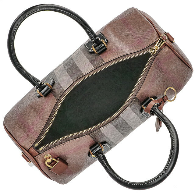 バ−バリ− ハンドバッグ レディース ブランド BURBERRY チェック 8069662 ブラウン 8069662