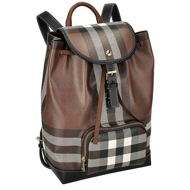 バ−バリ− リュック メンズ ブランド BURBERRY チェック 8069664 ブラウン 8069664