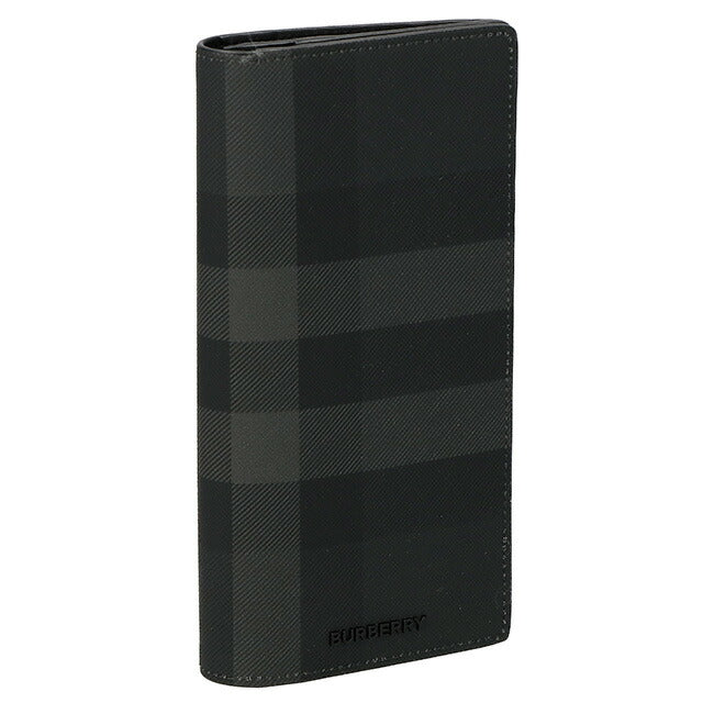 バ−バリ− 長財布 メンズ ブランド BURBERRY チェック 8070199 ブラック 8070199