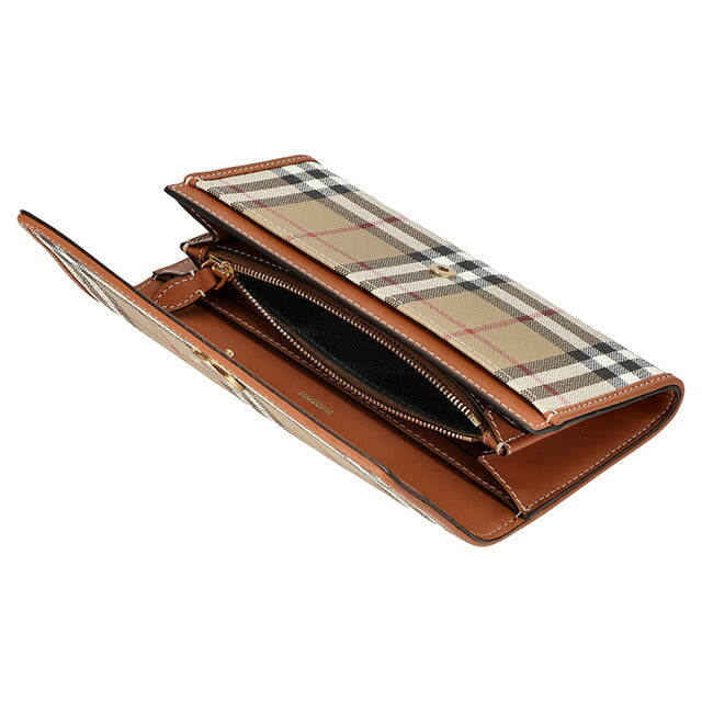 バ−バリ− 長財布 レディース ブランド BURBERRY チェック 8070414 ベージュ 8070414