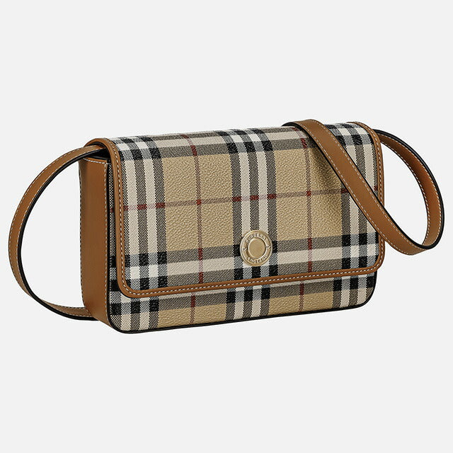 バ−バリ− ショルダーバッグ レディース ブランド BURBERRY チェック 8070421 ベージュ 8070421
