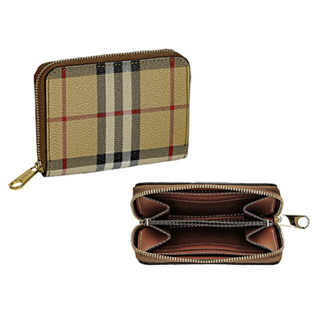 バ−バリ− コインケース レディース ブランド BURBERRY チェック 8070600 ベージュ 8070600