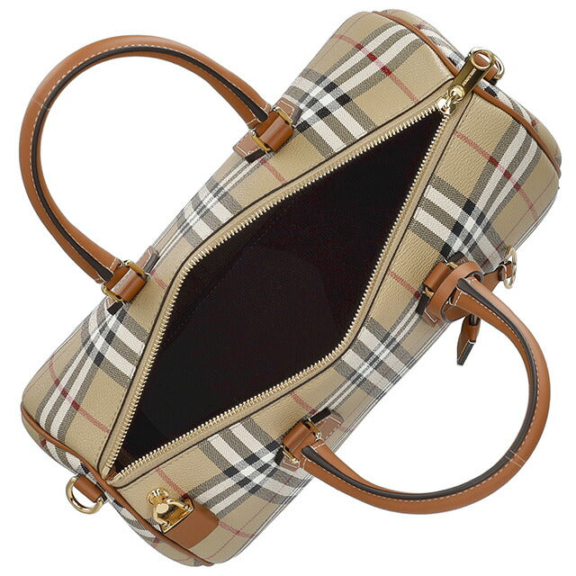バ−バリ− ハンドバッグ レディース ブランド BURBERRY チェック 8071355 ベージュ 8071355
