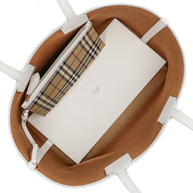 バ−バリ− トートバッグ レディース ブランド BURBERRY チェック 8072332 ベージュ 8072332