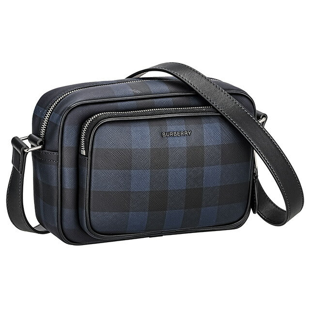 バ−バリ− ショルダーバッグ メンズ レディース ブランド BURBERRY チェック 8073271 ブラック 8073271