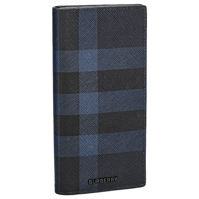 バ−バリ− 長財布 メンズ ブランド BURBERRY チェック 8073281 ブラック 8073281