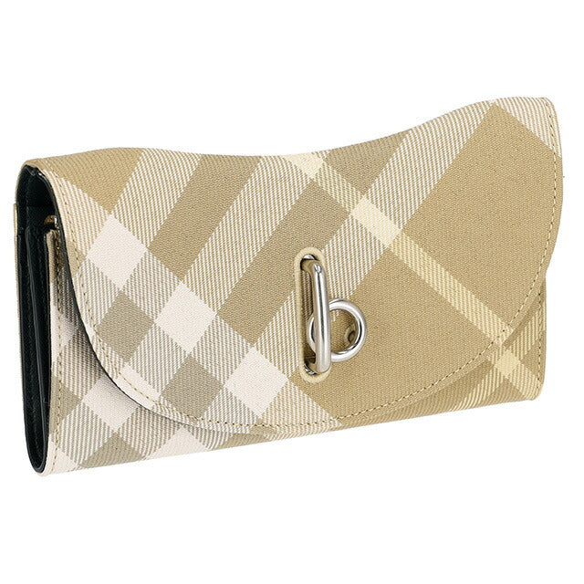 バ−バリ− 長財布 レディース ブランド BURBERRY チェック 8081786 ベージュ系 8081786