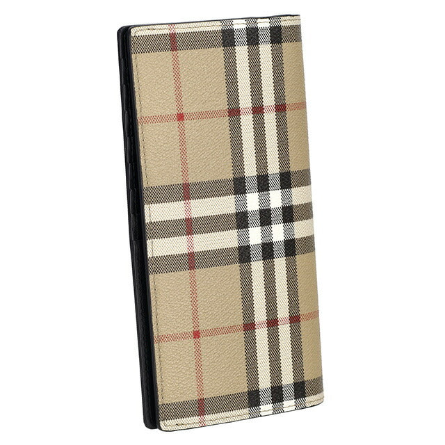 バ−バリ− 長財布 メンズ レディース ブランド BURBERRY チェック 8084168 ベージュ 8084168